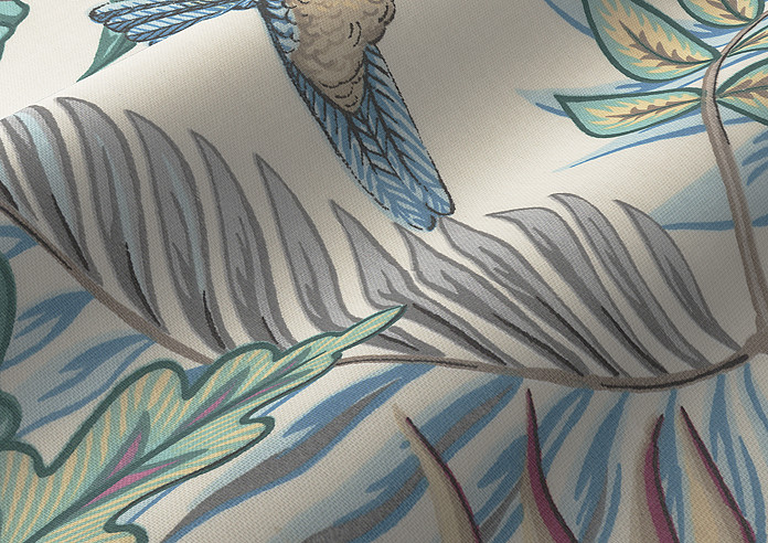 Rain Forest, Cassis - Made to Measure Curtains - Image 4